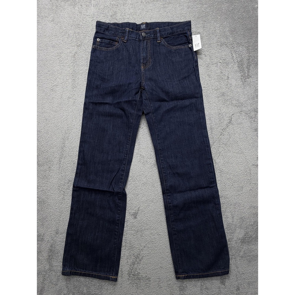 GAP Kids Jeans Boys 12 Husky Dark Wash Original Straight Denim‎ Pants